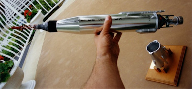 staging of Mercury-Atlas model