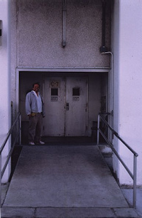 Door Apollo and Shuttle crews come through heading to launch pad, O&C Building