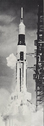 The launch of Saturn-Apollo 7 (SA-7), a Saturn I Block 2, September 18th, 1964