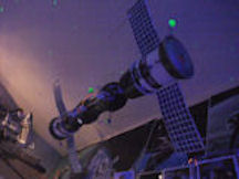 Soyuz 4 & 5 model hung in Shrine