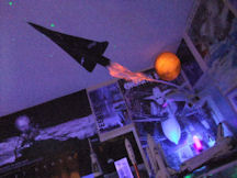 Delta Wing X-15 launched from XB-70 model at night